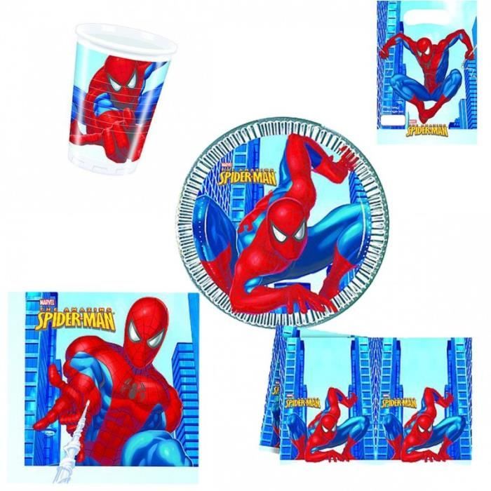 Set Anniversaire Décor 'The Amazing Spiderman 2' Cdiscount Au quotidien