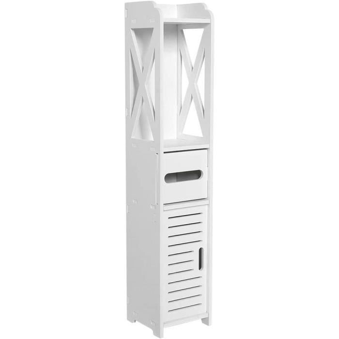 Meuble Colonne de Salle de Bain Armoire Haute Meuble RangementArmoire de Salle de Bain colonnes Salle de BainMeuble WC Rangem [43]