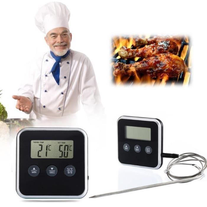 Thermomètre De Cuisson Sonde Numérique Thermomètre à Viande Cuisine