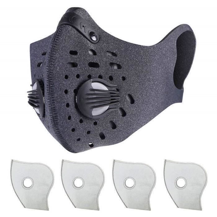 masque anti-pollution avec filtres