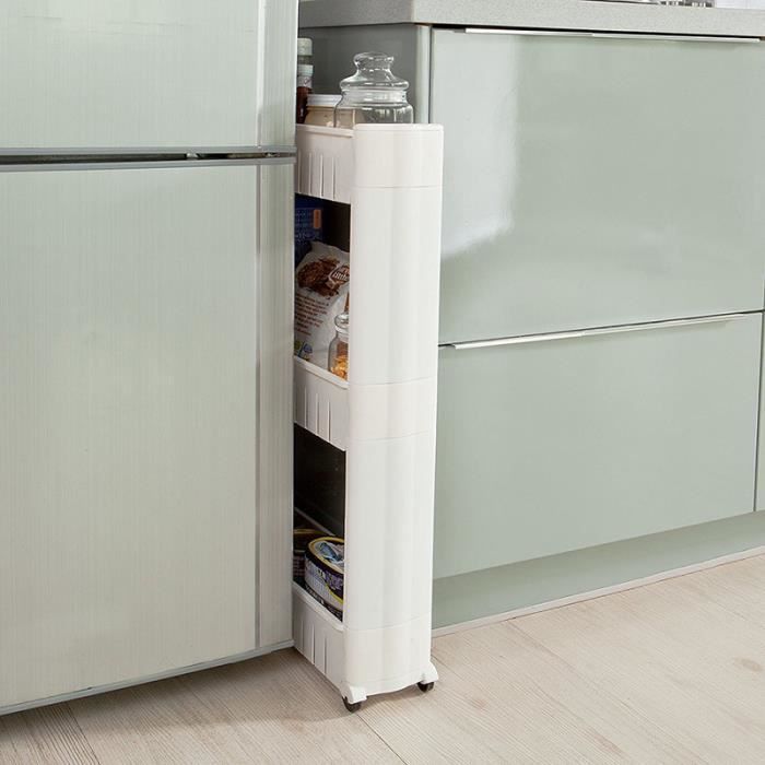 3 Etageres De Niche A Roulettes Meuble De Rangement Cuisine Salle