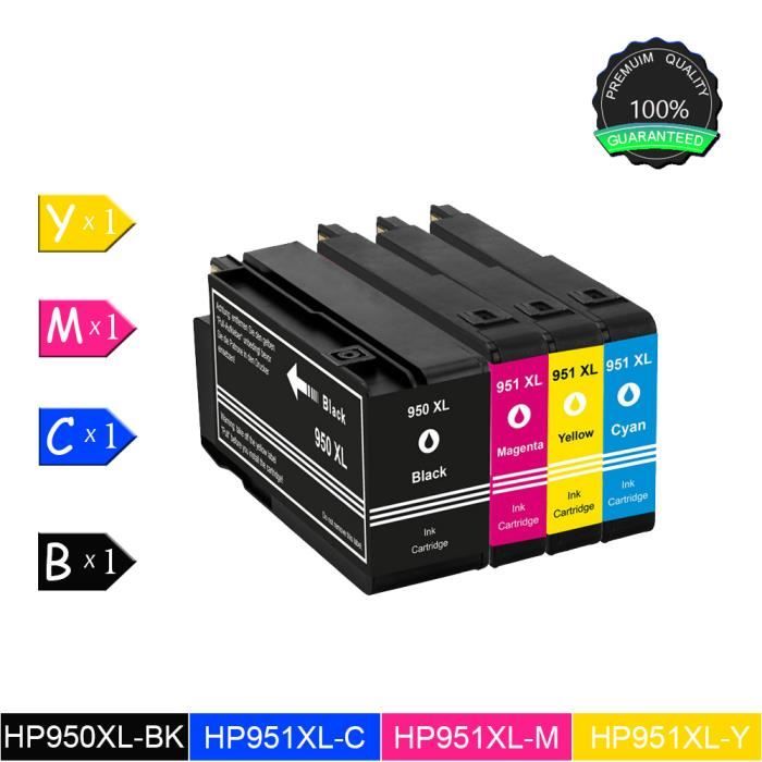 Cartouche compatible HP 302XL - pack de 2 - noir, cyan, magenta