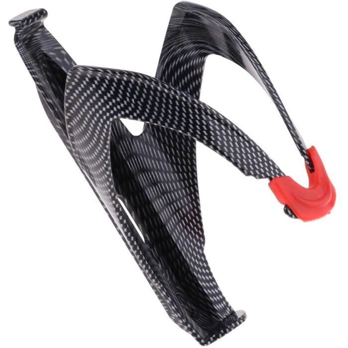 Support Porte Bouteille Boisson Vélo Bicycle VTT Noir Gourde Carbone Fibre Cage 