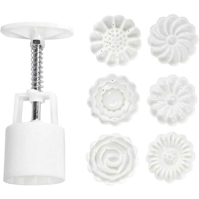 Lot De 4 Moules À Gâteau De Lune De 50 G - Tampons À Biscuits - Fleurs