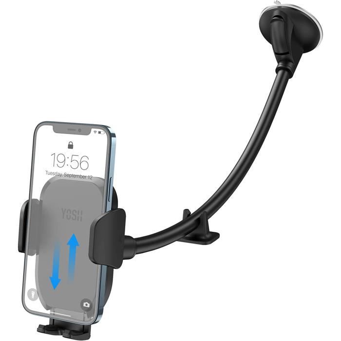 Support Téléphone Voiture Magnétique Ventouse - Compatible MagSafe, Réglable 360°, Pliable - Pour Tableau De Bord, Pare-brise, Salle De Sport