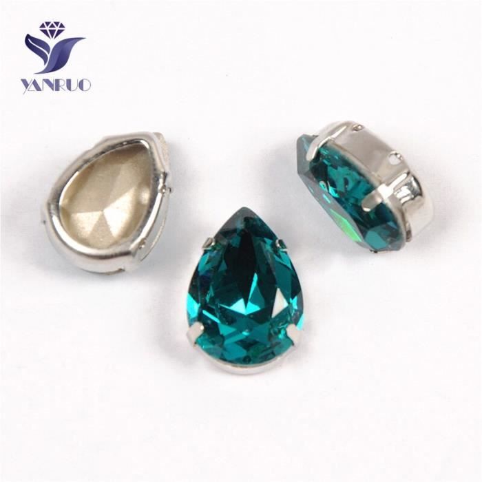 Lot De 100 Strass à Coudre En Acrylique – Tailles 4 à 30 Mm, 16 Couleurs Au Choix, Dos Plat Et Trous – Idéal Customisation Vêtements, DIY
