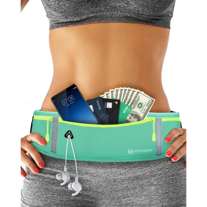 Sac Banane Unisexe étanche – Pour Course, Rando, Voyage – Avec Bandoulière Réglable Et Poches Sécurisées