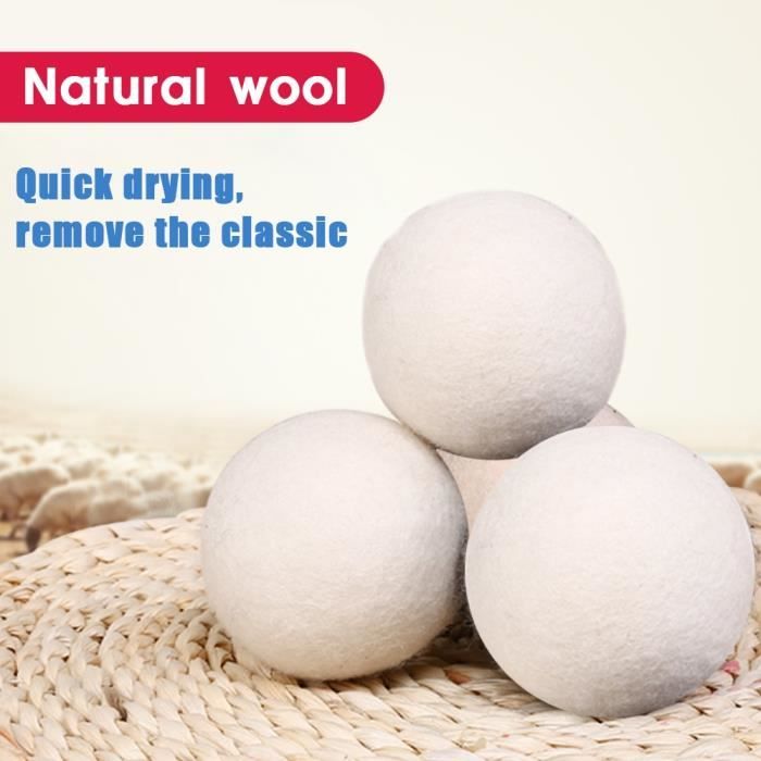 Lot De 3 Boules De Séchage En Laine – Adoucissant Naturel Réutilisable