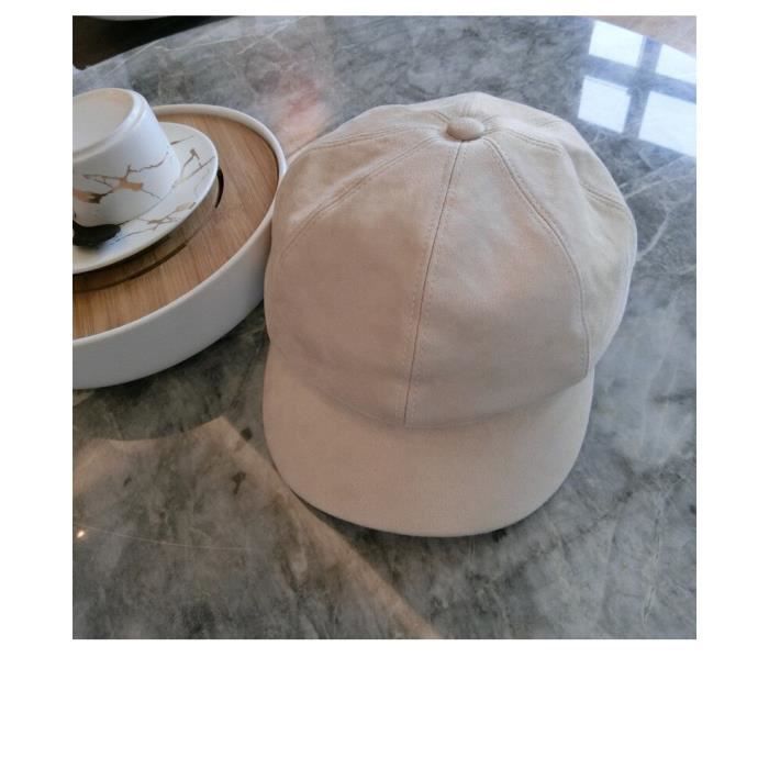 Casquette NUS écru ajustable avec feuille de vigne brodée