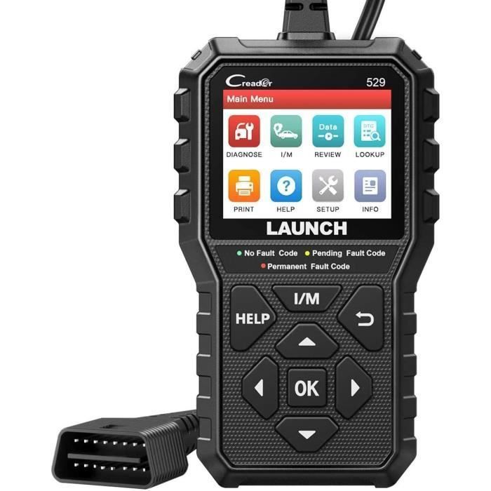 LAUNCH CR529 Scanner OBD2 Outil Diagnostic Auto Français Lecteur de Code Version Avancée de CR319 avec AutoVin DTC Lookup
