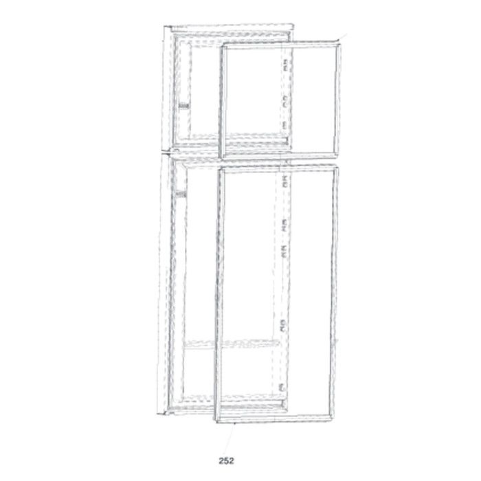 Joint de porte réfrigérateur (repère 252) Frigo Réfrigérateur Congélateur 5958270300 BEKO