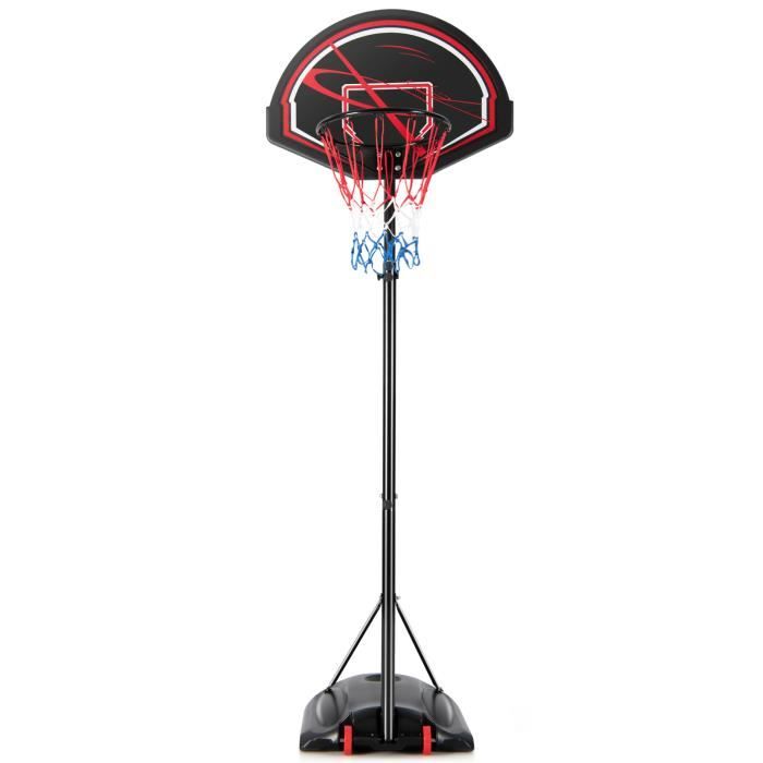 COSTWAY Panier de Basketball sur Pied Hauteur Réglable 170-230 cm