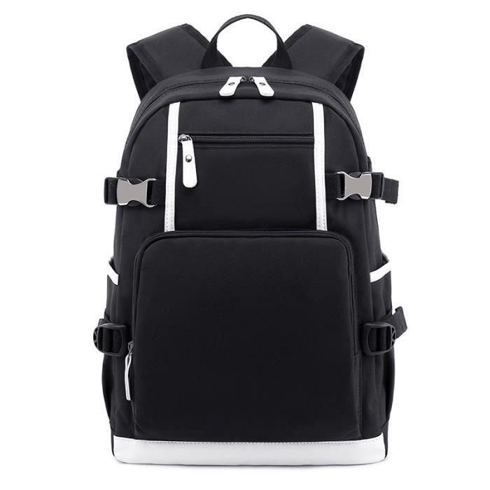Geek-M Sac à Dos Scolaire Fille Ado - Cartable Collège Femme Avec Boîte à Lunch Isotherme - Étanche, Confortable Et Spacieux