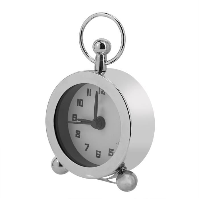 Dioche Réveil 5cm Battery Operated Alarm Clock Distorted Alarm Clock