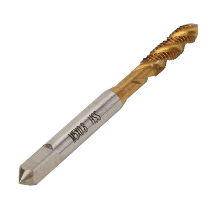 Lot De 2 Tarauds à Filetage Métrique M14x2.0 – Acier Rapide, Cannelures Droites – Pour Métaux Mous, Bois…