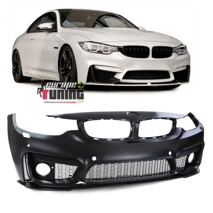 Pare-chocs Avant Sport Pack M Pour BMW Série 3 E90 Berline & E91 Touring Phase 2 (2008-2012) - ABS Prêt à Peindre, Avec Antibrouillards - 6
