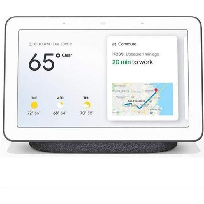 Nest Hub - Google - Haut-parleur intelligent - Contrôle vocal - Connectivité Bluetooth - Mains libres Reconditionné - Nest reconditionné disponible sur Cdiscount Seconde Vie
