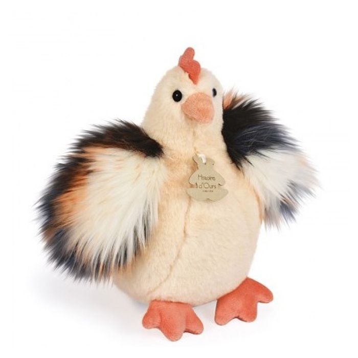 Peluche poule beige 20CM - HISTOIRE DOURS - Jouet bébé - Intérieur - Naissance Peluche poule beige 20CM - HISTOIRE DOURS - Jouet bébé - Intérieur - Naissance