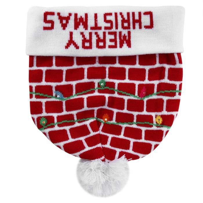 HURRISE Chapeau de Noël Noël tricoté doux chapeau d'hiver chaud chapeau