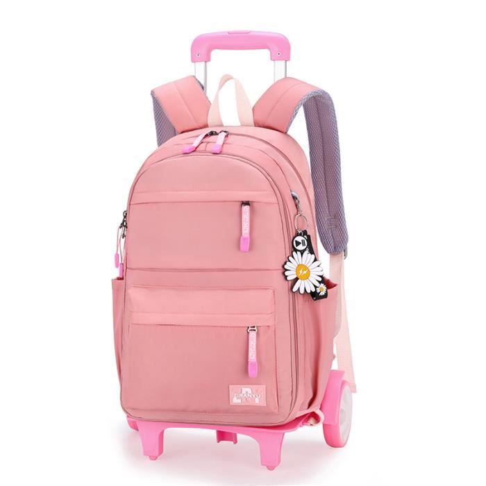 Cartable a Roulette Fille Sac a Dos roulettes tanche pour Filles