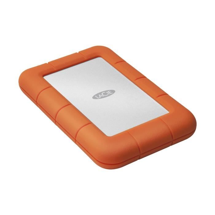 Lacie Rugged Mini disque dur externe 4 To 5400 tr/min Micro-USB B 3.2 Gen 1 (3.1 Gen 1) - vue 2