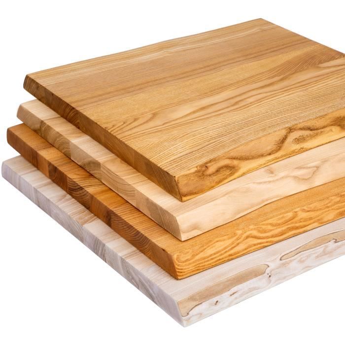Banc Salle à Manger LAMO Manufaktur 80x30x47 Cm - Bois Naturel Et Pieds Métal Noir