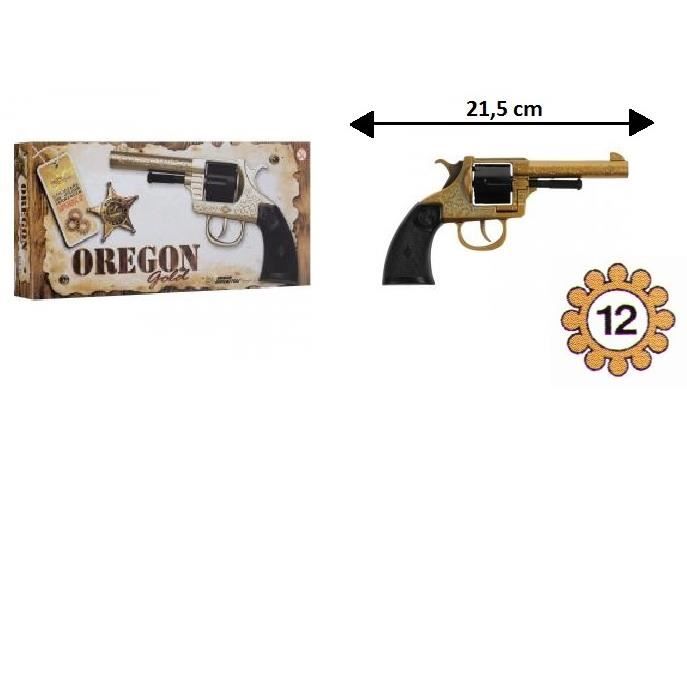 Pistolet Oregon Gold + Amorce 12 Coups - Pistolet 21,5 cm - Colt - 597 -  Cdiscount Jeux - Jouets