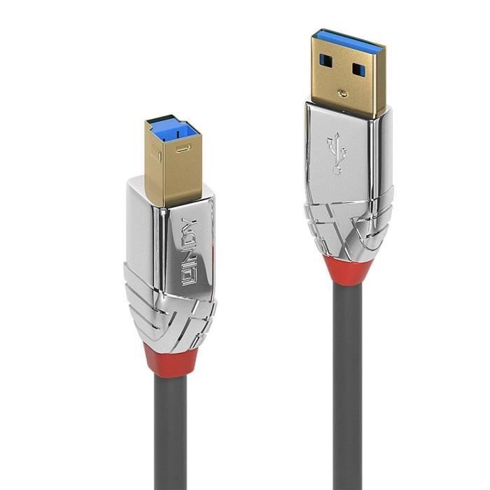 LINDY Câble USB 3.0 type A vers B - Cromo Line - 2m