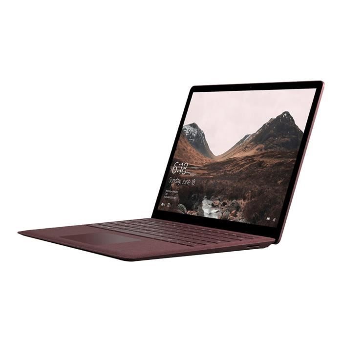 Achat PC Portable MICROSOFT Surface Laptop - Oridnateur Portable 13.6 " - Core i7 7660U - 8 Go RAM -  256 Go SSD - Windows 10 Pro pas cher