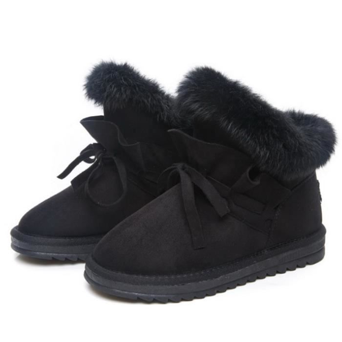 botte femme hiver fourrure
