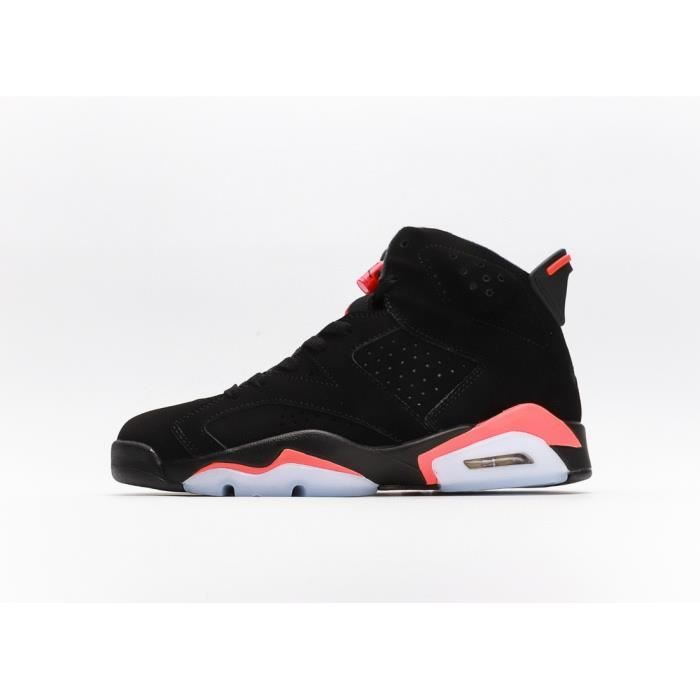 NIKE Air Jordan 6 Baskets Homme Et Femme Noir rouge Cdiscount
