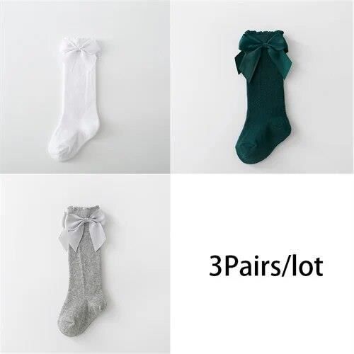 FloralGrace 3 Paires De Chaussettes Coquette Avec Nœuds Pour Femmes En Coton Pur Chaussettes Antidérapantes Pour Pilates Avec Broderie Pour Yoga Barre