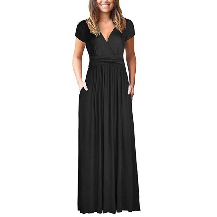 robe maxi manche courte