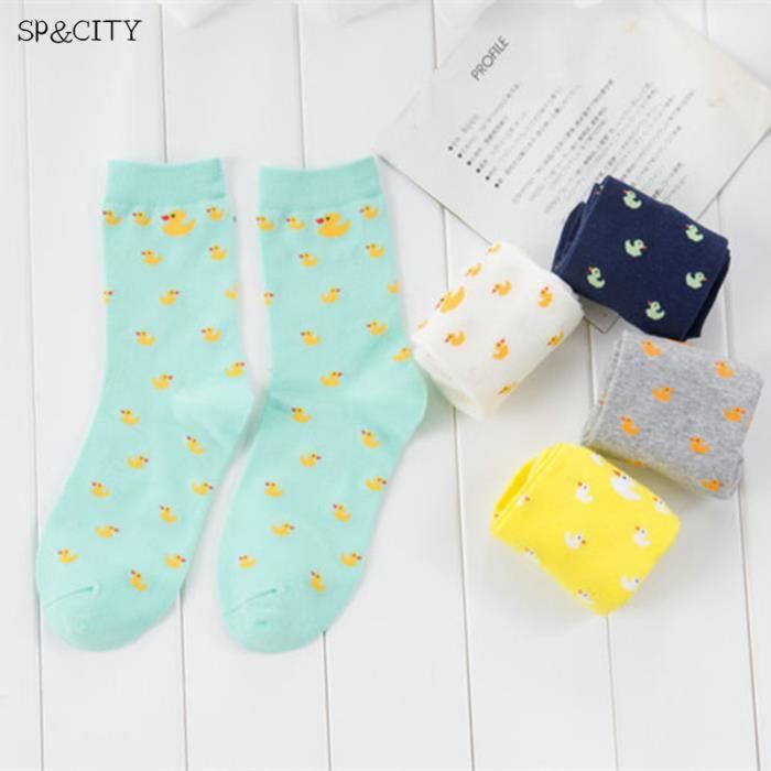 Chaussettes Canard LOZTBUE - 2 Paires Originales En Coton Avec Tête D'oie Amusante