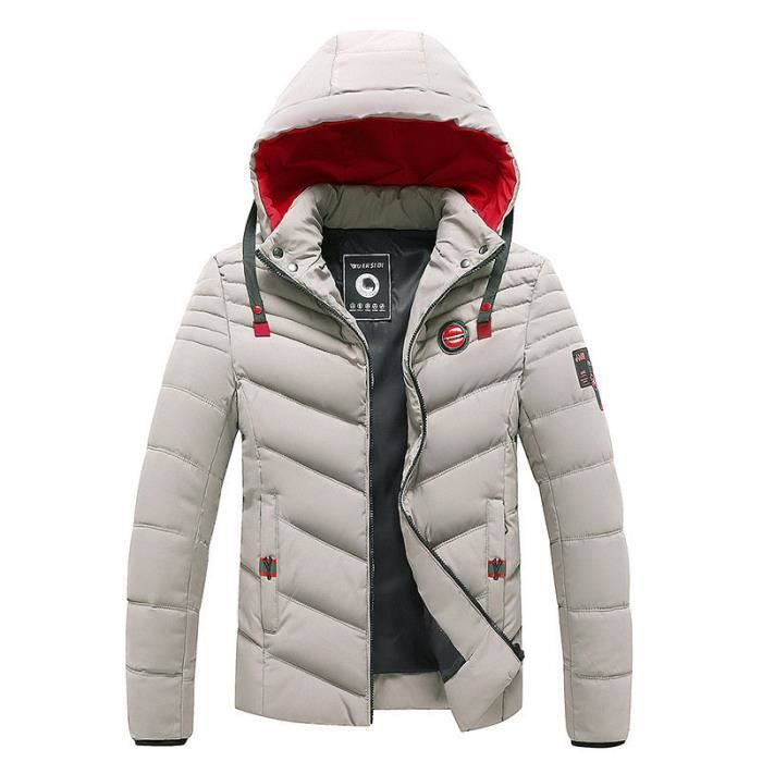 Doudoune de marque de luxe pour hommes color block doudoune