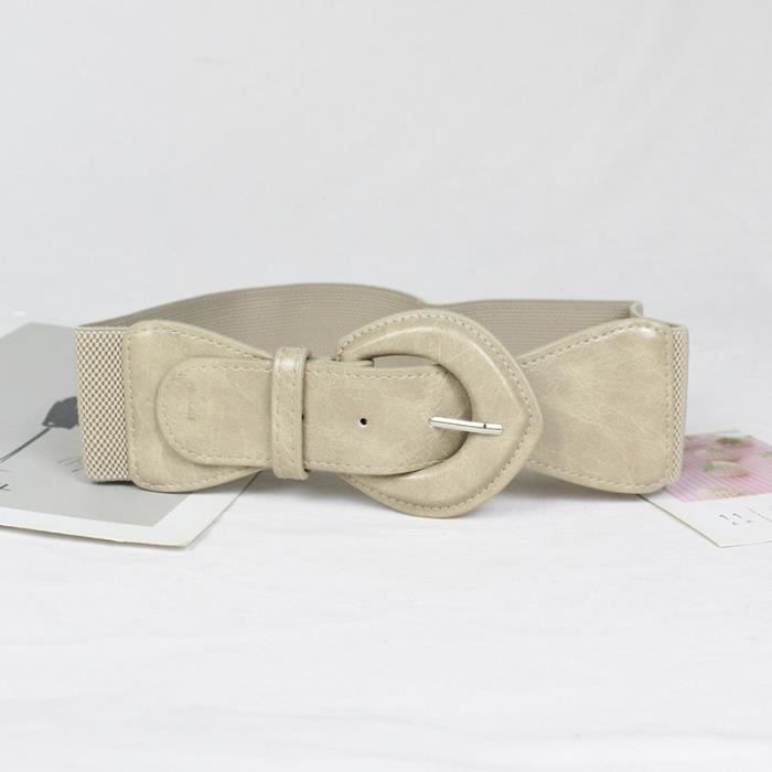 Ceinture Élastique Large Rétro Pour Femme - Taille 6 Cm, Style Vintage, Accessoire Mode (Bleu)