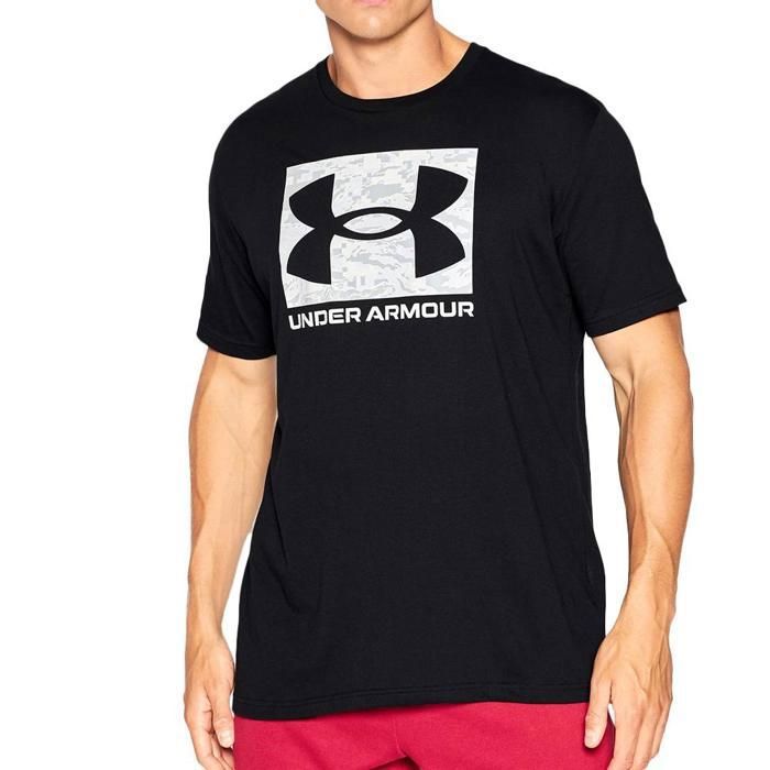 T-Shirt UNDER ARMOUR Abc Camo Boxed Logo SS Noir Homme/Adulte