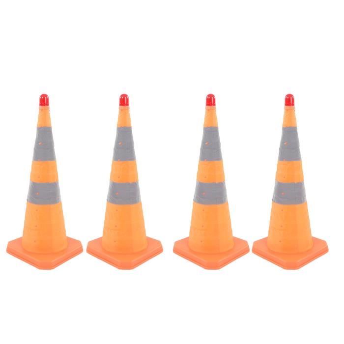Wandefol 12pcs Cônes de Signalisation, 4 Couleurs Cones de Sport 23 Cm, Cone Plastique Activités Intérieures/Extérieures pour Football, Soccer, Jeux, Cône Entrainement, Plot Sport Enfant