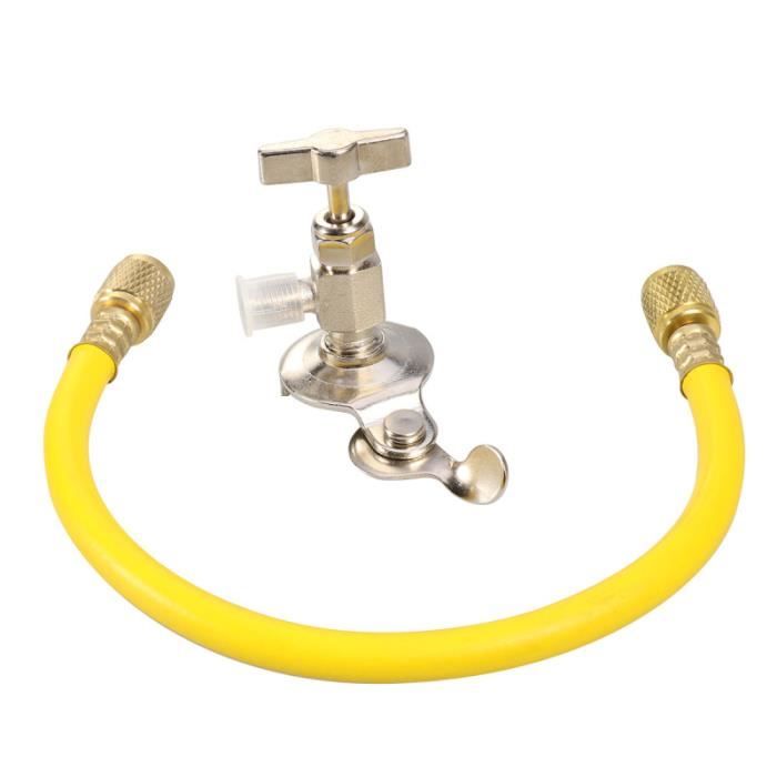 Tuyau De Recharge Réfrigérant R134A R12 Avec Manomètre - Adaptateur Auto Climatisation Voiture Akozon
