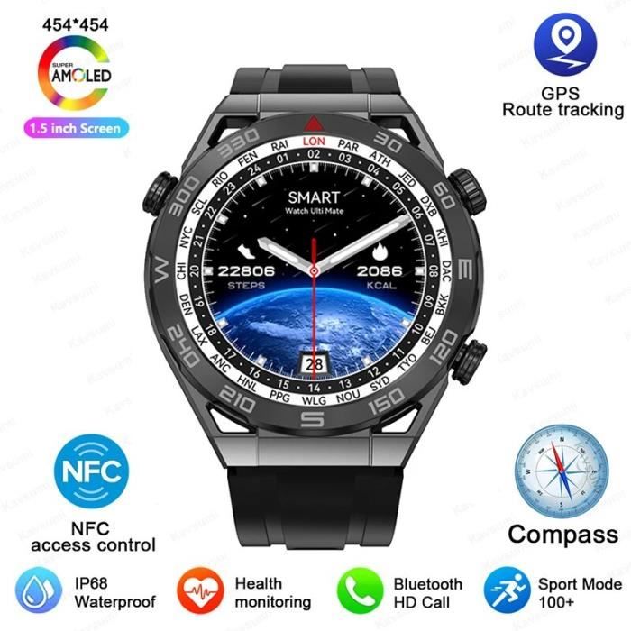 RUMOCOVO Montre connecte pour Huawei Watch UlOscar pour homme