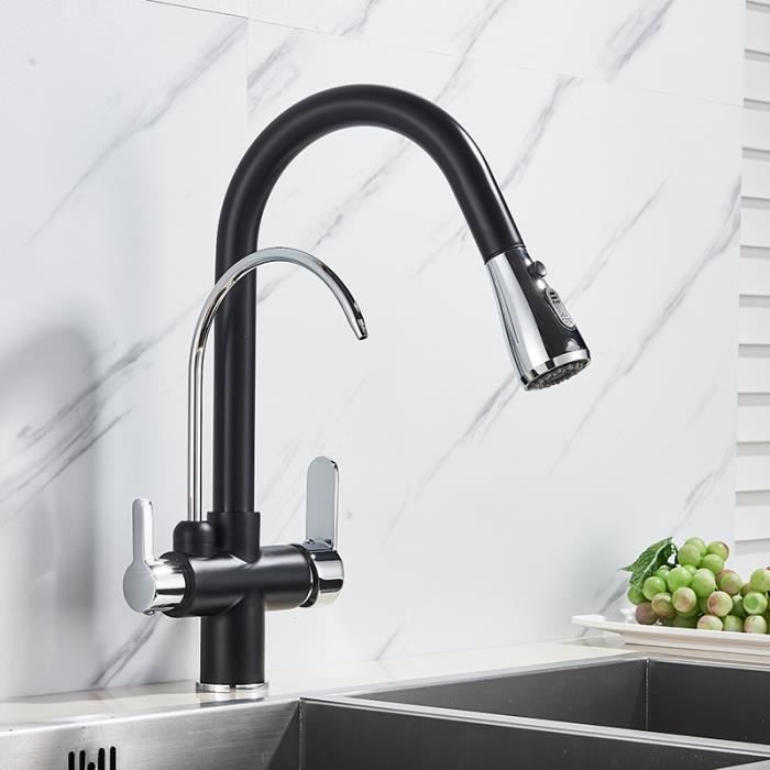 Prolongateur/brise-jet Pour Robinet De Cuisine - Rotation 360°, Filtre, Acier Inox & ABS