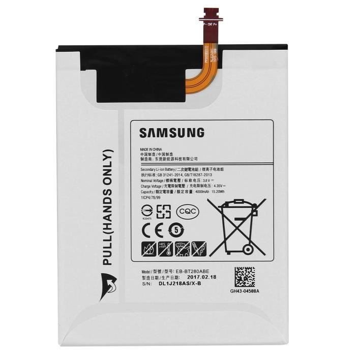 Batterie Samsung Galaxy Tab A6 7 Tab A 7 2016 4000mAh Samsung EB BT280ABE