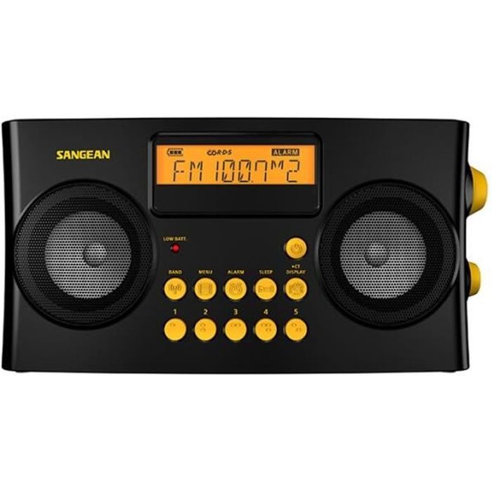 Radio portable Sangean Vocal 170 (PR-D17) Noir pour malvoyants