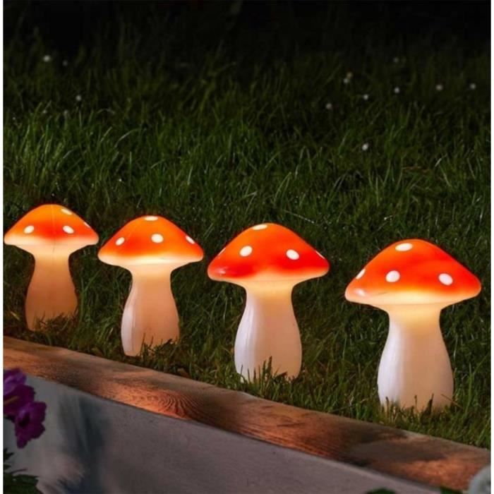 Lampes solaires - SMART GARDEN - Champignons féériques - Lot de 4 - LED - Extérieur Lampes solaires - SMART GARDEN - Champignons féériques - Lot de 4 - LED - Extérieur