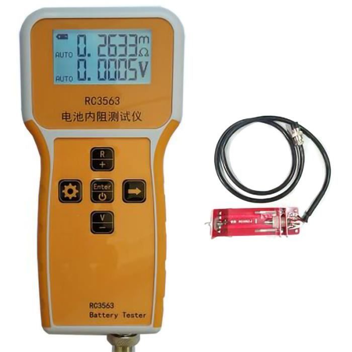 RC3563 Analyseur de Testeur de RéSistance Interne de Batterie de Poche pour  Batterie SèChe au Plomb Qiang - Cdiscount Bricolage