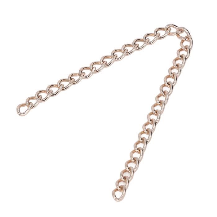 Chaîne Longue 60 Cm – Maillons Multiples – Argenté – Bijou Fantaisie – Occasion