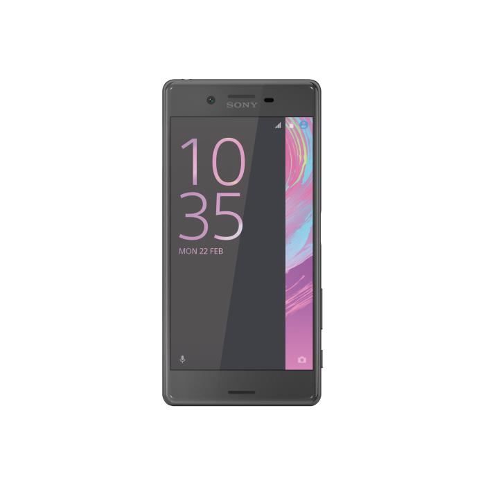 Smartphone Sony XPERIA X F5121 - 4G LTE - 32 Go - Noir - Android 6.0 - 23 MP - Lecteur d'empreintes digitales