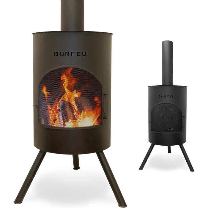 Brasero Melbourne En Fonte - Pour Barbecue Extérieur, Chauffage De Jardin - Noir, Résiste à 360°C, 45x16,5cm