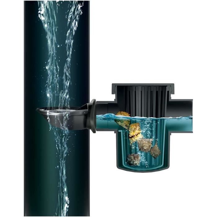 Récupérateur D'eau De Pluie Millto Pour Gouttière DN 90 Mm - Avec Filtre Et Raccord Rapide - Couleur Brun