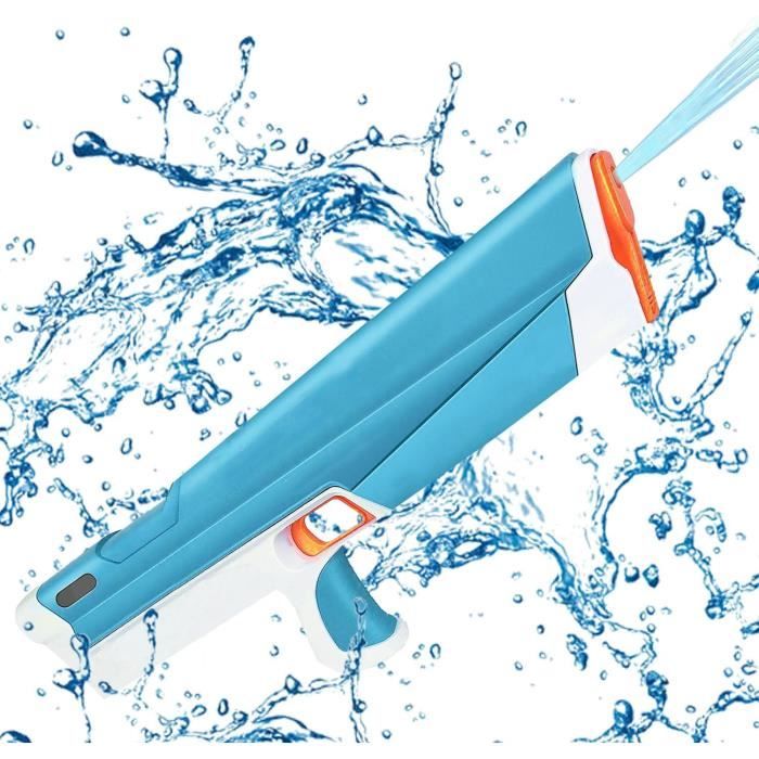 Pistolet A Eau électrique Pistolet à Eau électrique Haute Performance - Portée 8m - LED - Recharge USB-C - Noir/Rouge Jeu Eau Enfants Adultes